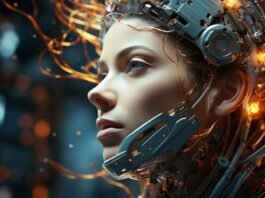 Beginner’s Guide to AI Tools: Simple Ways to Use Artificial Intelligence in Everyday Life Abstract illustration of a human silhouette and digital brain representing AI tools and technology