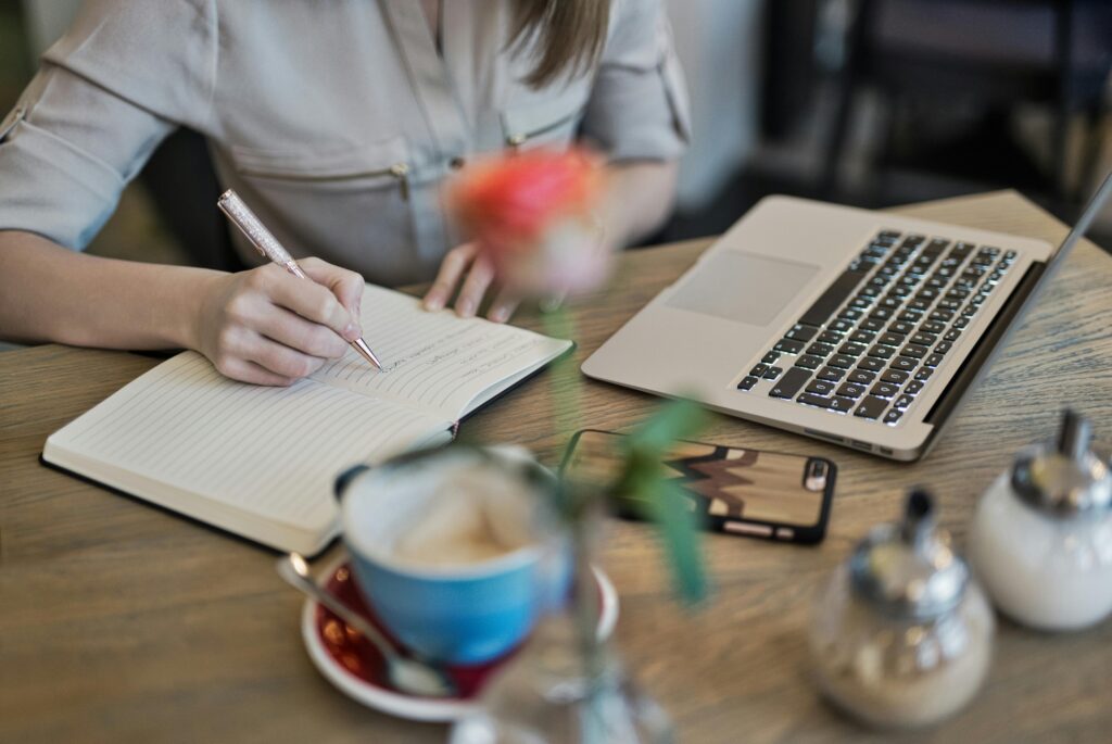 Gratitude journal with handwritten notes next to coffee cup for mental wellness practice
Daily Gratitude Journaling for Mental Health