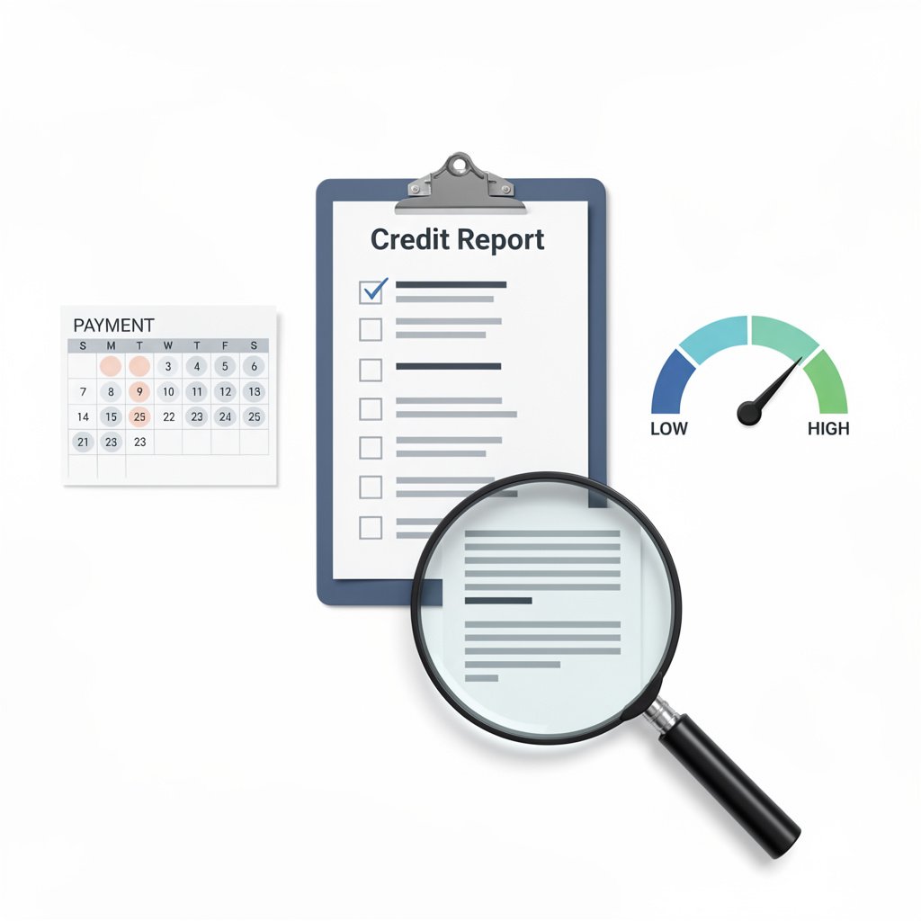 Credit report checklist to improve credit score